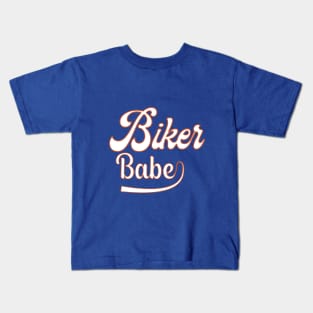 Biker Babe Kids T-Shirt